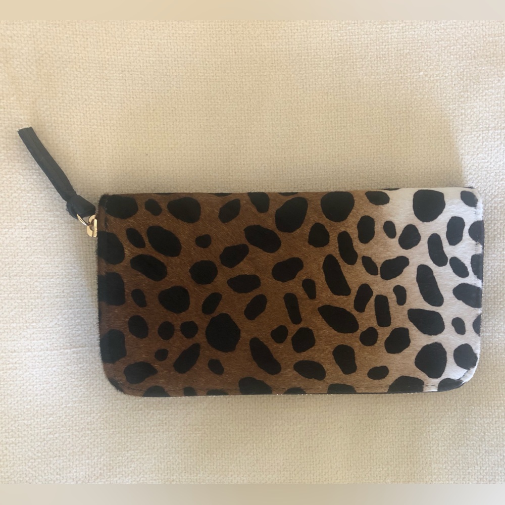 NWOT Faux Leopard Fur Wallet